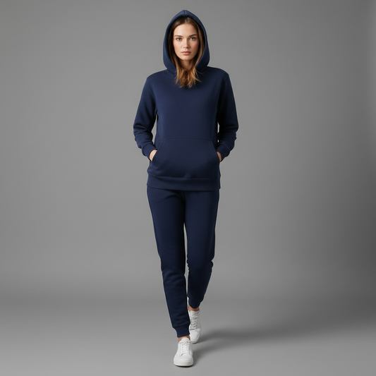 Damen Hoodie Schwarz | Kapuzenpullover für Freizeit und Sport