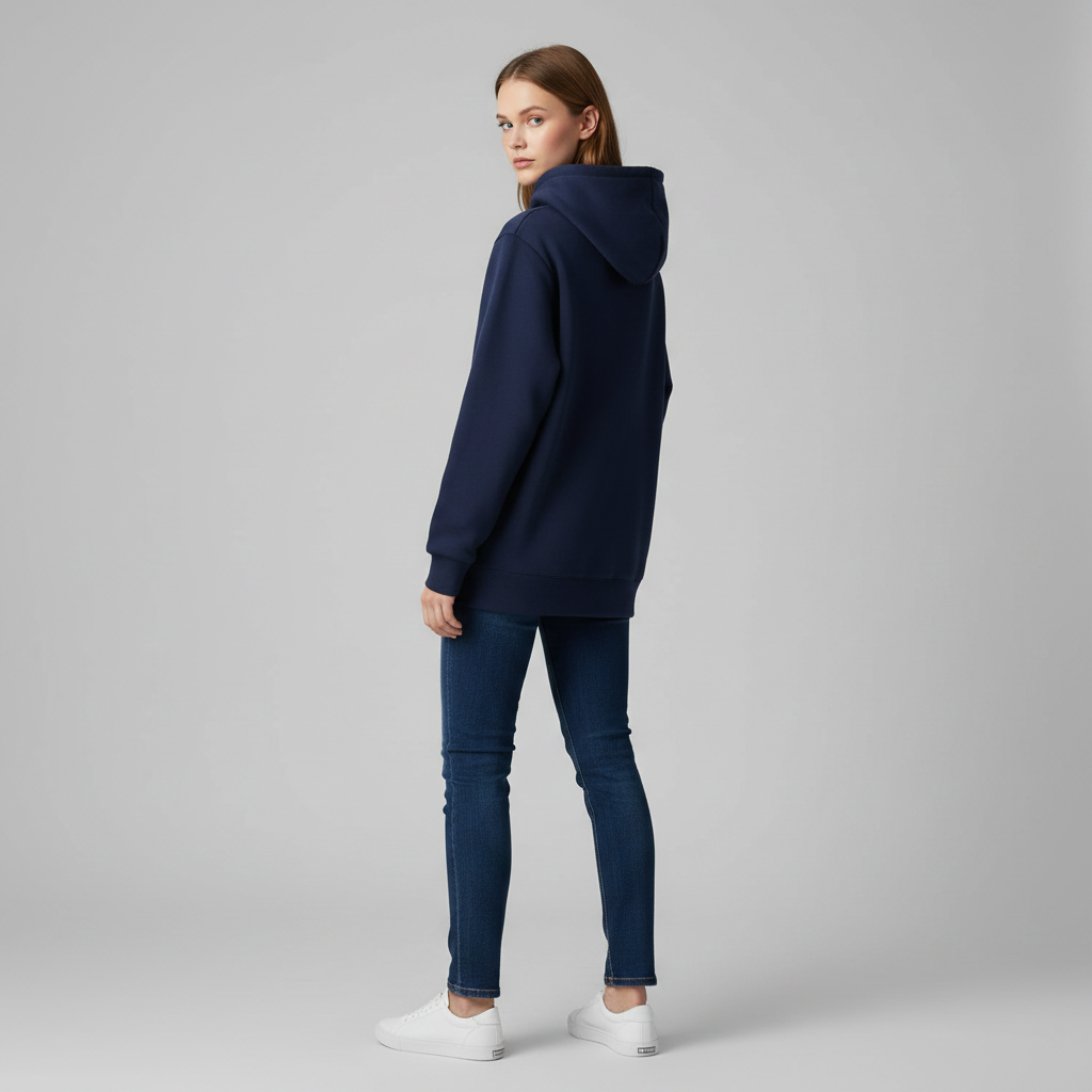 Damen Hoodie Schwarz | Kapuzenpullover für Freizeit und Sport