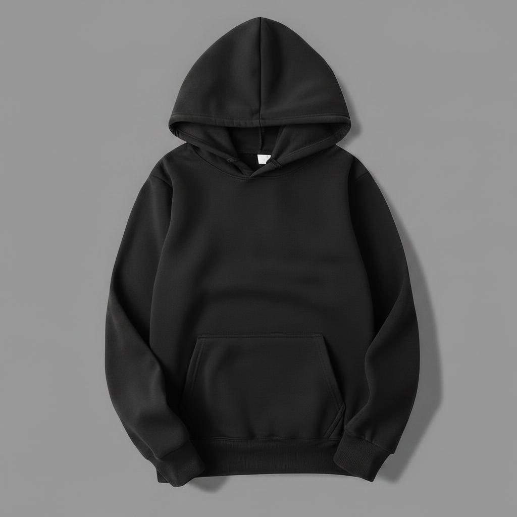 Damen Hoodie Schwarz | Kapuzenpullover für Freizeit und Sport
