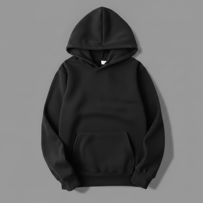 Damen Hoodie Schwarz | Kapuzenpullover für Freizeit und Sport