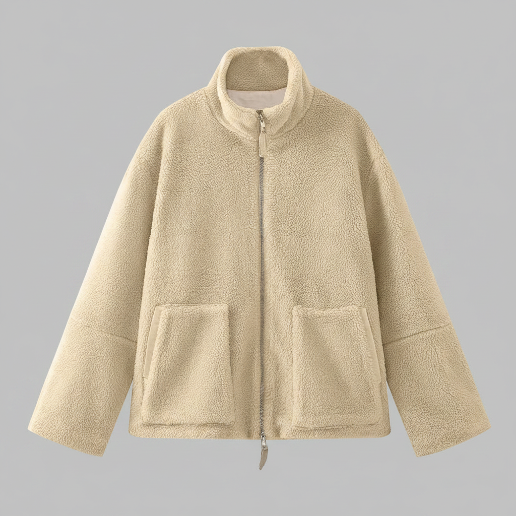 Damen Jacke mit Stehkragen | Lockerer Schnitt