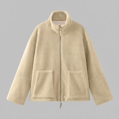 Damen Jacke mit Stehkragen | Lockerer Schnitt