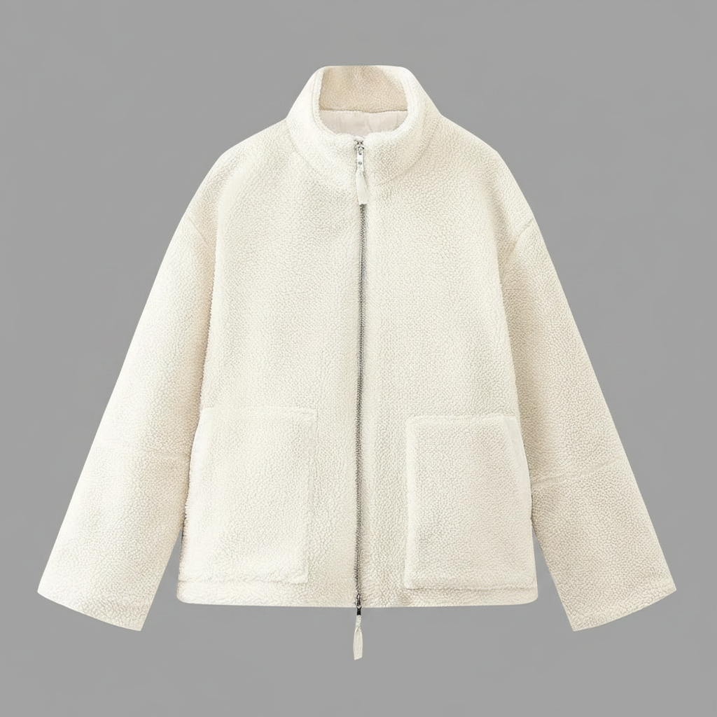 Damen Jacke mit Stehkragen | Lockerer Schnitt