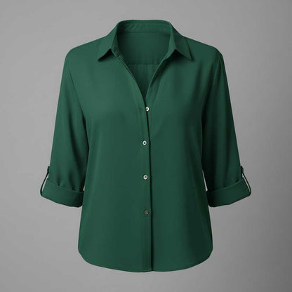 Graue Damenbluse | Lässiger Regular Fit