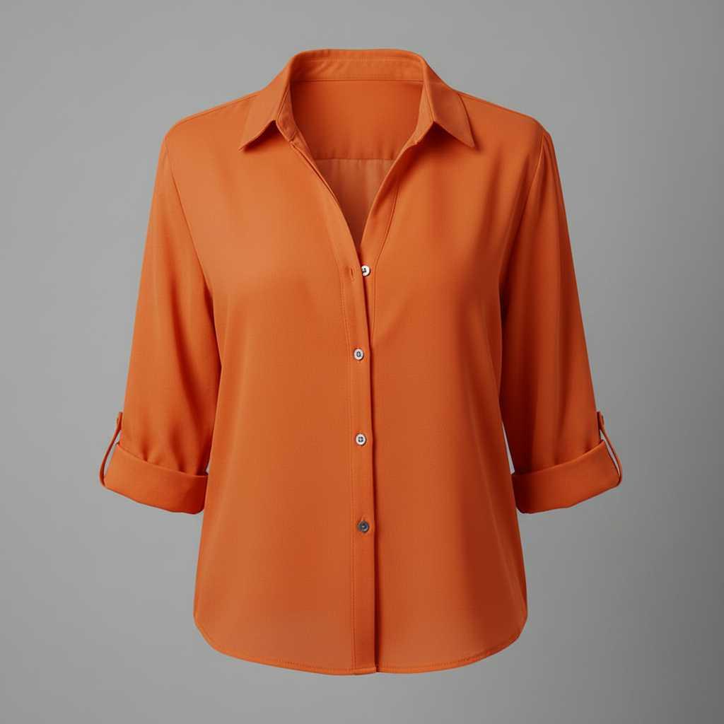 Graue Damenbluse | Lässiger Regular Fit