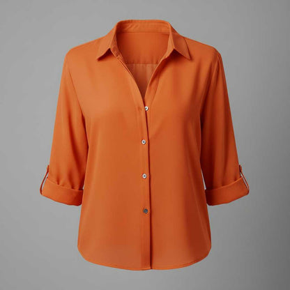 Graue Damenbluse | Lässiger Regular Fit