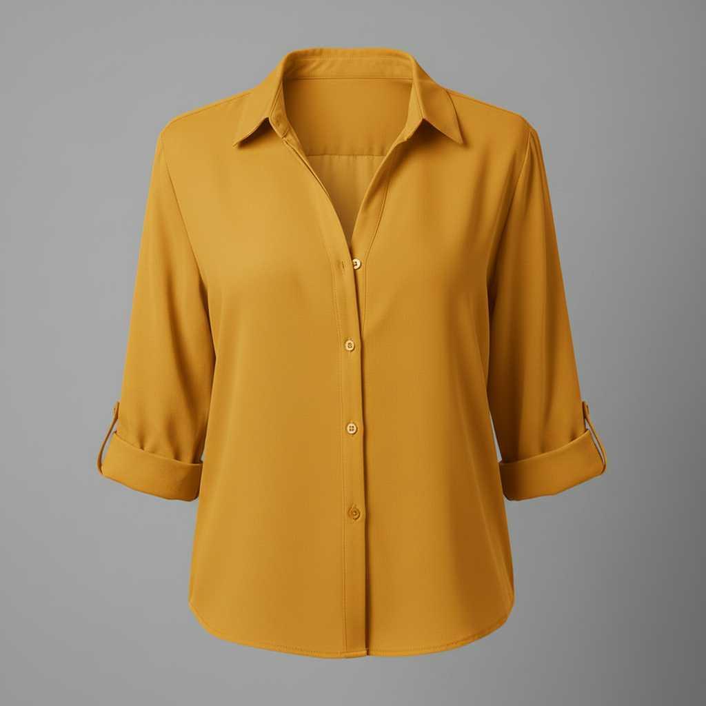 Graue Damenbluse | Lässiger Regular Fit