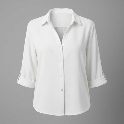 Graue Damenbluse | Lässiger Regular Fit