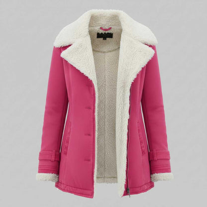 Lange Jeansjacke | Warme Damenjacke für den Winter