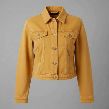 Monochrome Denimjacke | Damenjacke aus robustem Denim