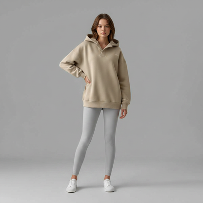 Oversize Hoodie Damen | Lässiger Kapuzenpullover aus Baumwolle