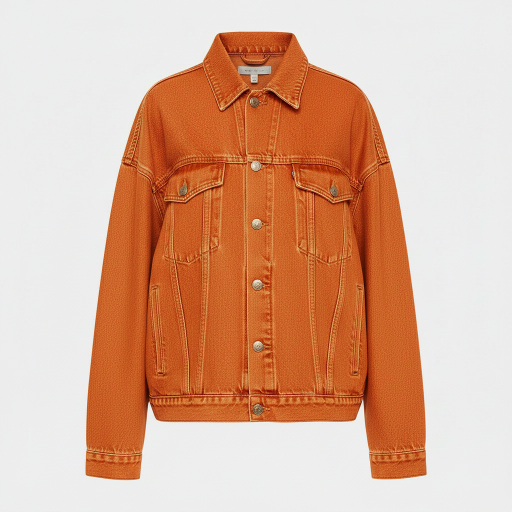 Oversized Jeansjacke Mit Fransen | Damenjacke