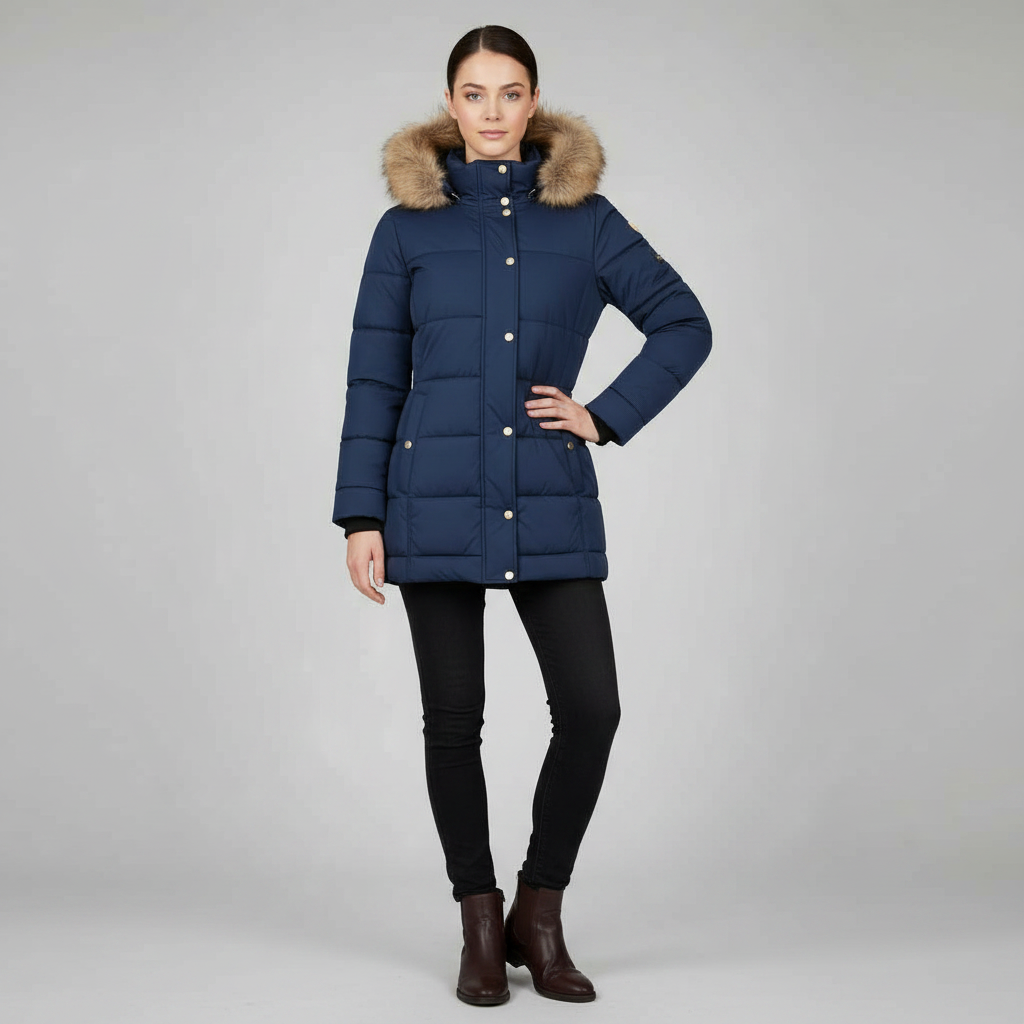 Steppjacke mit Kapuze | Damenjacke für Herbst und Winter