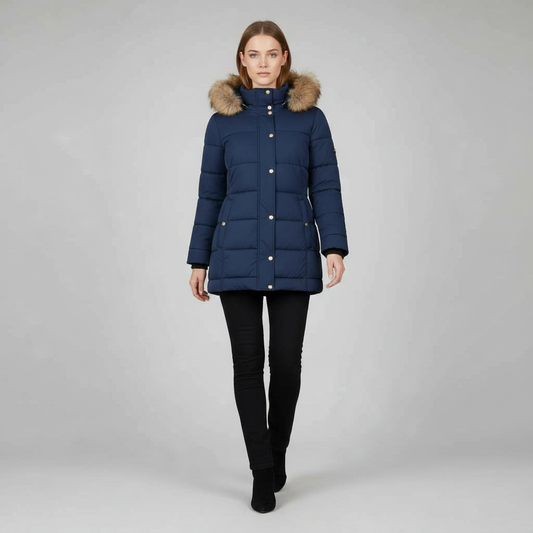 Steppjacke mit Kapuze | Damenjacke für Herbst und Winter