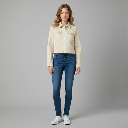 Stylische Jeansjacke | Damenjacke für Herbstmode