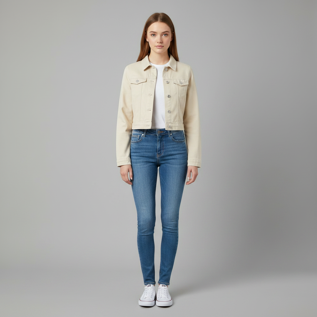 Stylische Jeansjacke | Damenjacke für Herbstmode