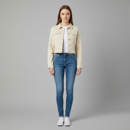 Stylische Jeansjacke | Damenjacke für Herbstmode