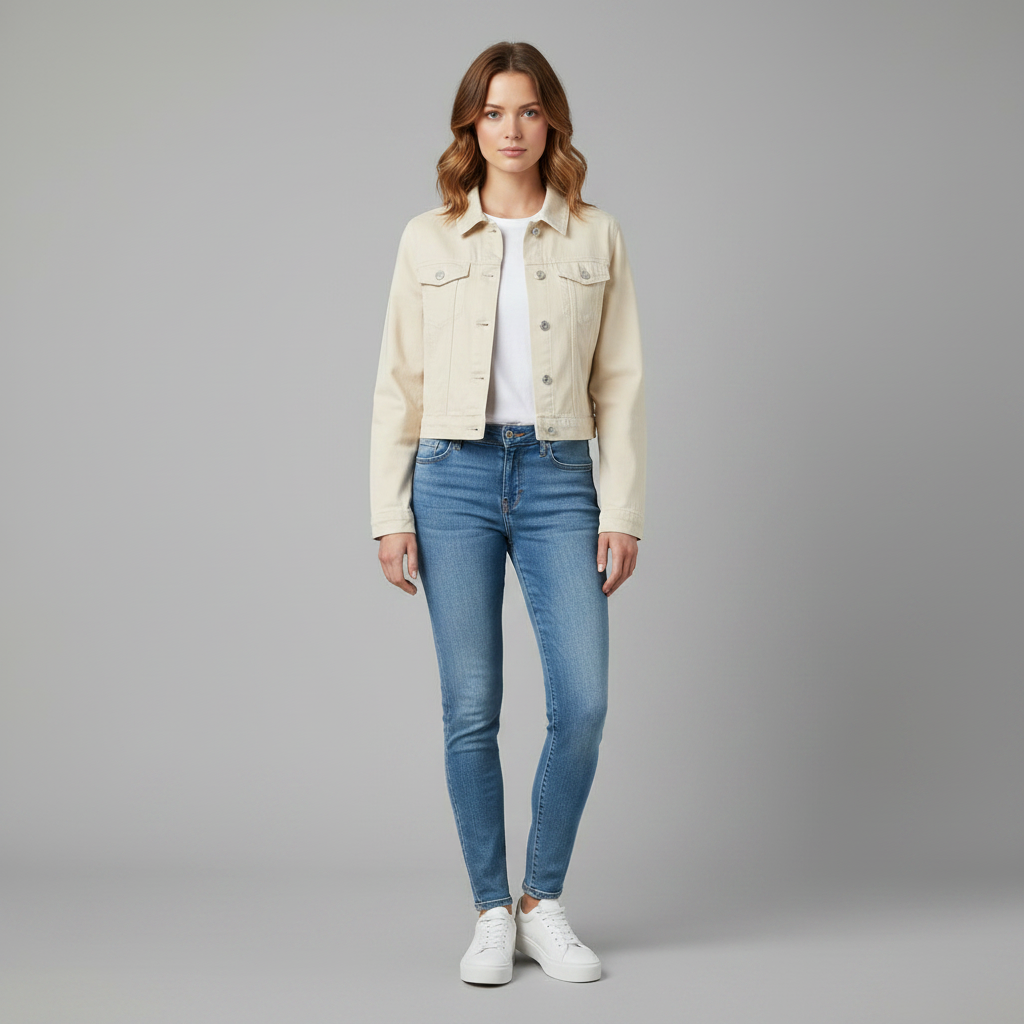 Stylische Jeansjacke | Damenjacke für Herbstmode