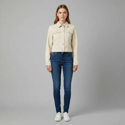 Stylische Jeansjacke | Damenjacke für Herbstmode