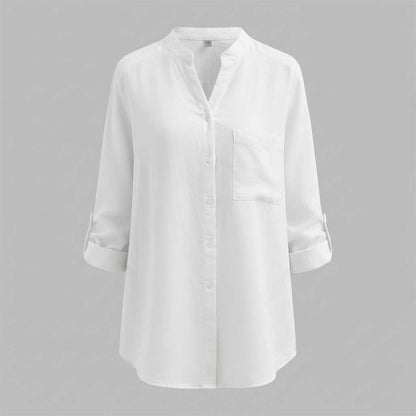 Weißes Damen Hemd Vera | Lässiges Baumwollhemd für Damen