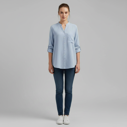 Weißes Damen Hemd Vera | Lässiges Baumwollhemd für Damen