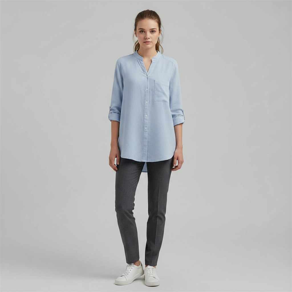 Weißes Damen Hemd Vera | Lässiges Baumwollhemd für Damen