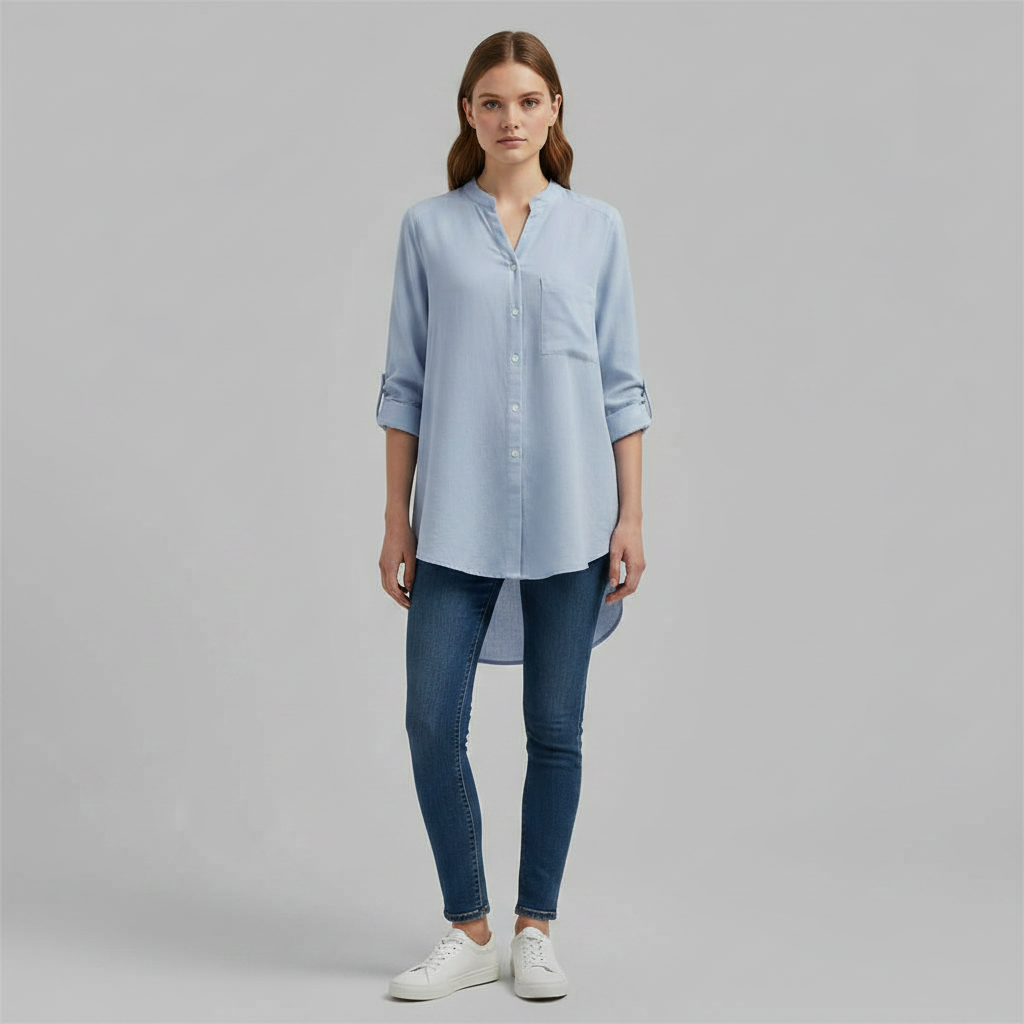 Weißes Damen Hemd Vera | Lässiges Baumwollhemd für Damen