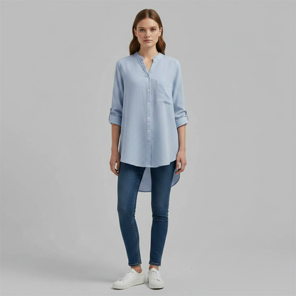 Weißes Damen Hemd Vera | Lässiges Baumwollhemd für Damen