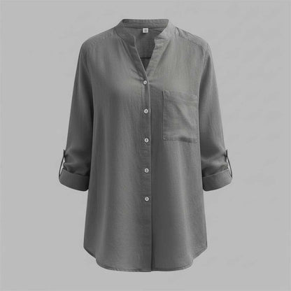 Weißes Damen Hemd Vera | Lässiges Baumwollhemd für Damen