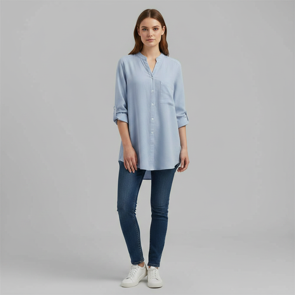 Weißes Damen Hemd Vera | Lässiges Baumwollhemd für Damen