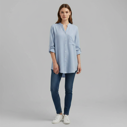 Weißes Damen Hemd Vera | Lässiges Baumwollhemd für Damen